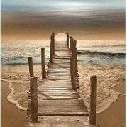 A2 - Peinture Diamant - Quai en Bois au Coucher de Soleil 30x40 - Art & Trésorts