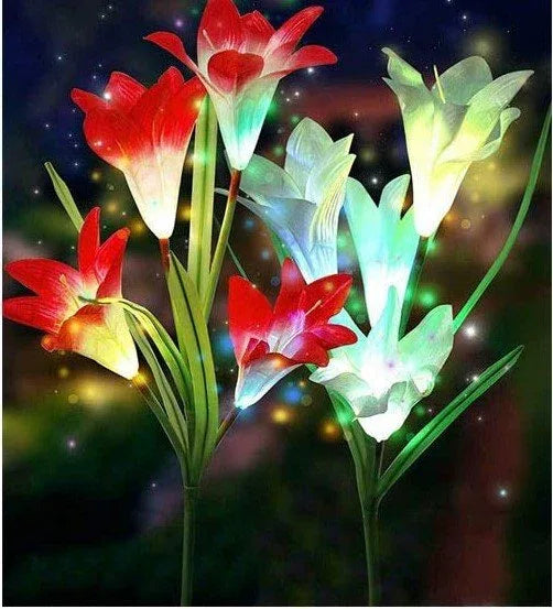 A64 - Peinture Diamant - Lys Arc-en-Ciel Lumineux 30x40 - Art & Trésorts