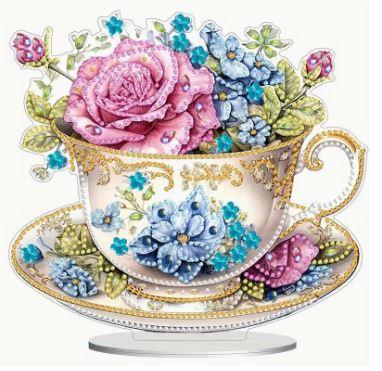 C135 - Support Acrylique PMMA Tasse à Thé 19,7x18 cm - Art & Trésorts