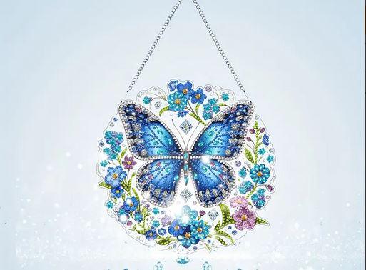 C136 - Support Acrylique PMMA Papillon 19,8x19,2 cm - Art & Trésorts