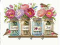 C138 - Support Acrylique PMMA Pots de Fleurs - Porte-Clés Mural 24x15,3 cm - Art & Trésorts