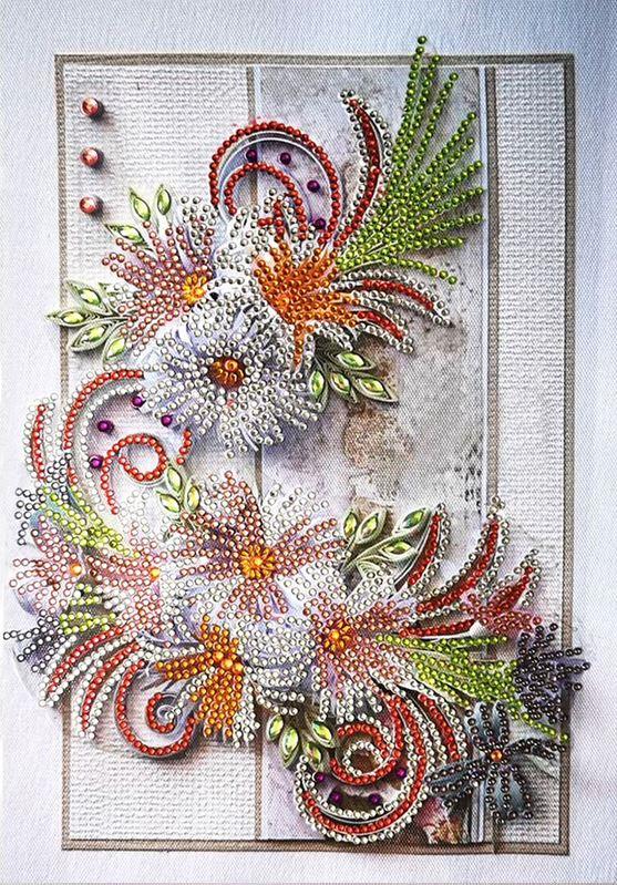 D156 - Peinture Diamant - Bouquet Floral Multicolore 30x40 - Art & Trésorts