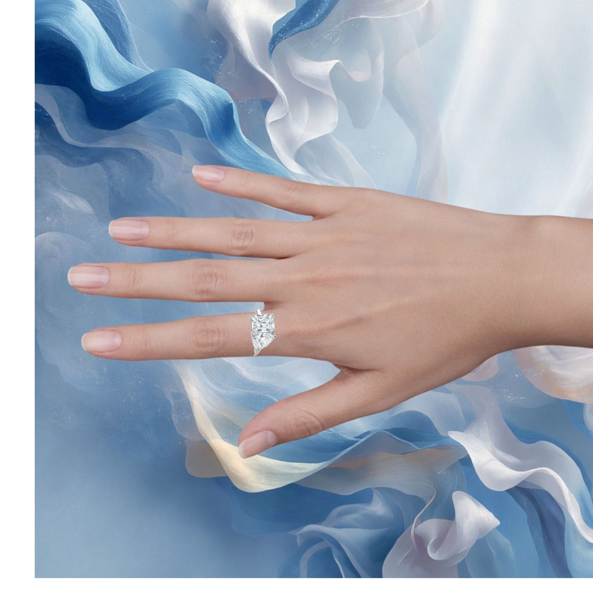 La bague Amal de Tocara est une élégante bague en argent sterling  T.5