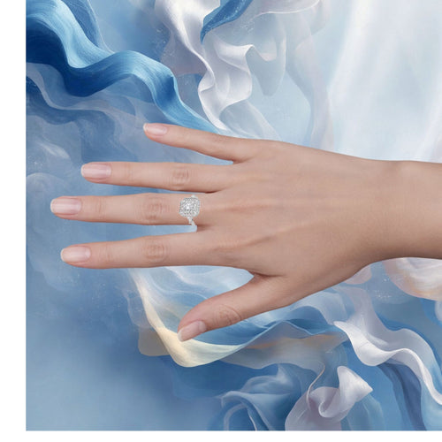 Christina de Tocara est un bijou somptueux en argent sterling - Double Halo DiAmi Argent T.10