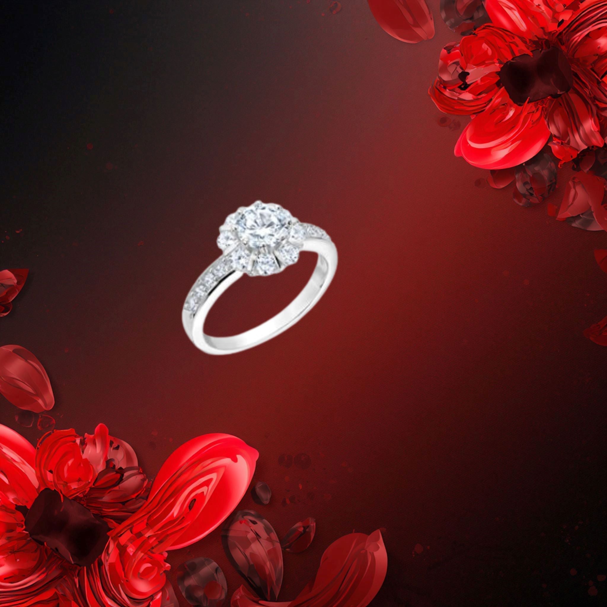 La bague Laurie de Tocara est un élégant solitaire en argent sterling DiAmi Argent T.10