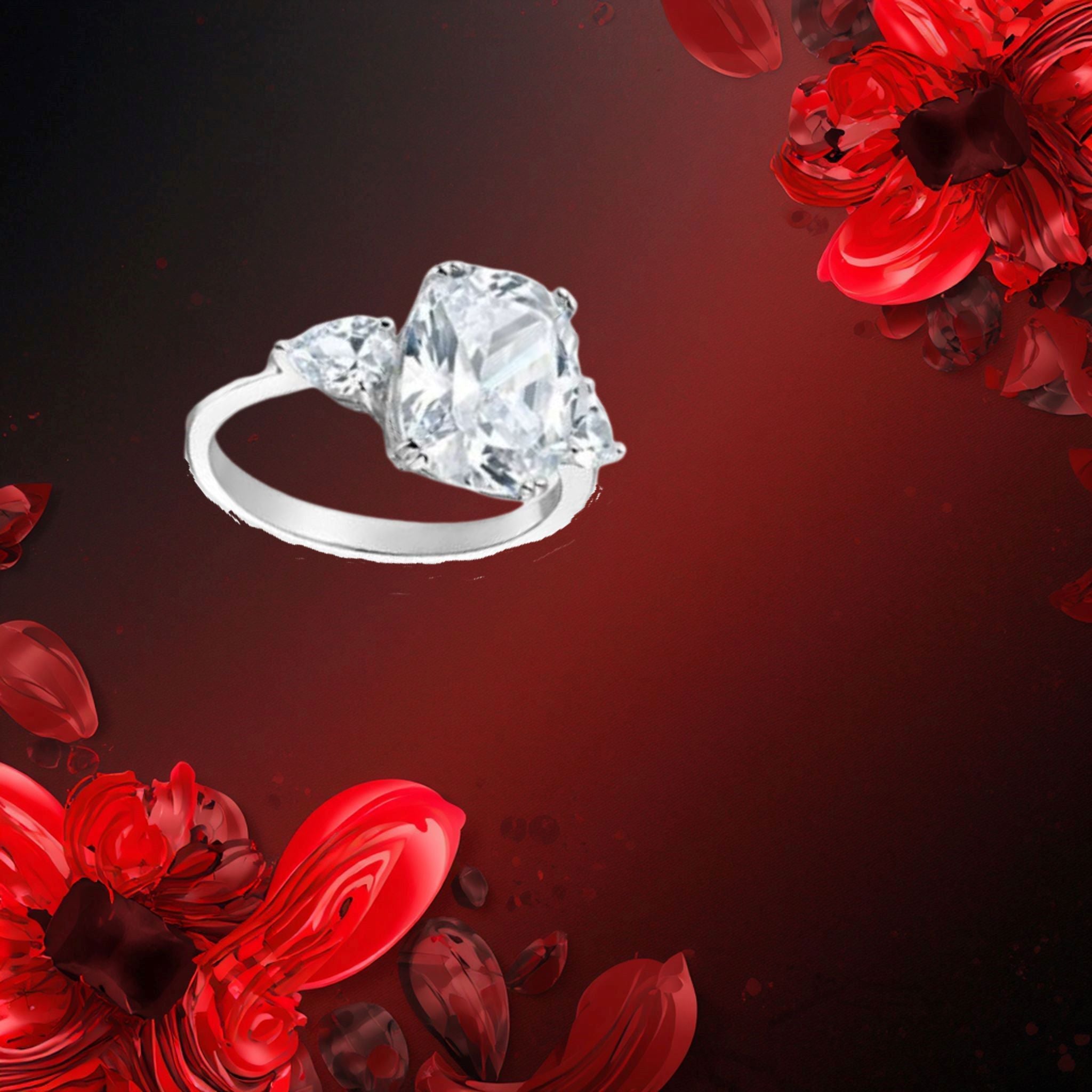 La bague Lise de Tocara est un élégant trio de pierres DiAmi en argent sterling T.6