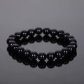Bracelet Perles Synthétiques Améthyste Noir | Art & Trésorts - Art & Trésorts