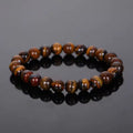 Bracelet Perles Synthétiques Œil de Tigre | Art & Trésorts - Art & Trésorts