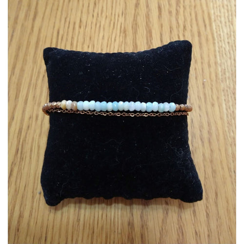 Bracelet Tocara Christine - Agate & Chaîne Or 14K 6.75+1 po - Art & Trésorts