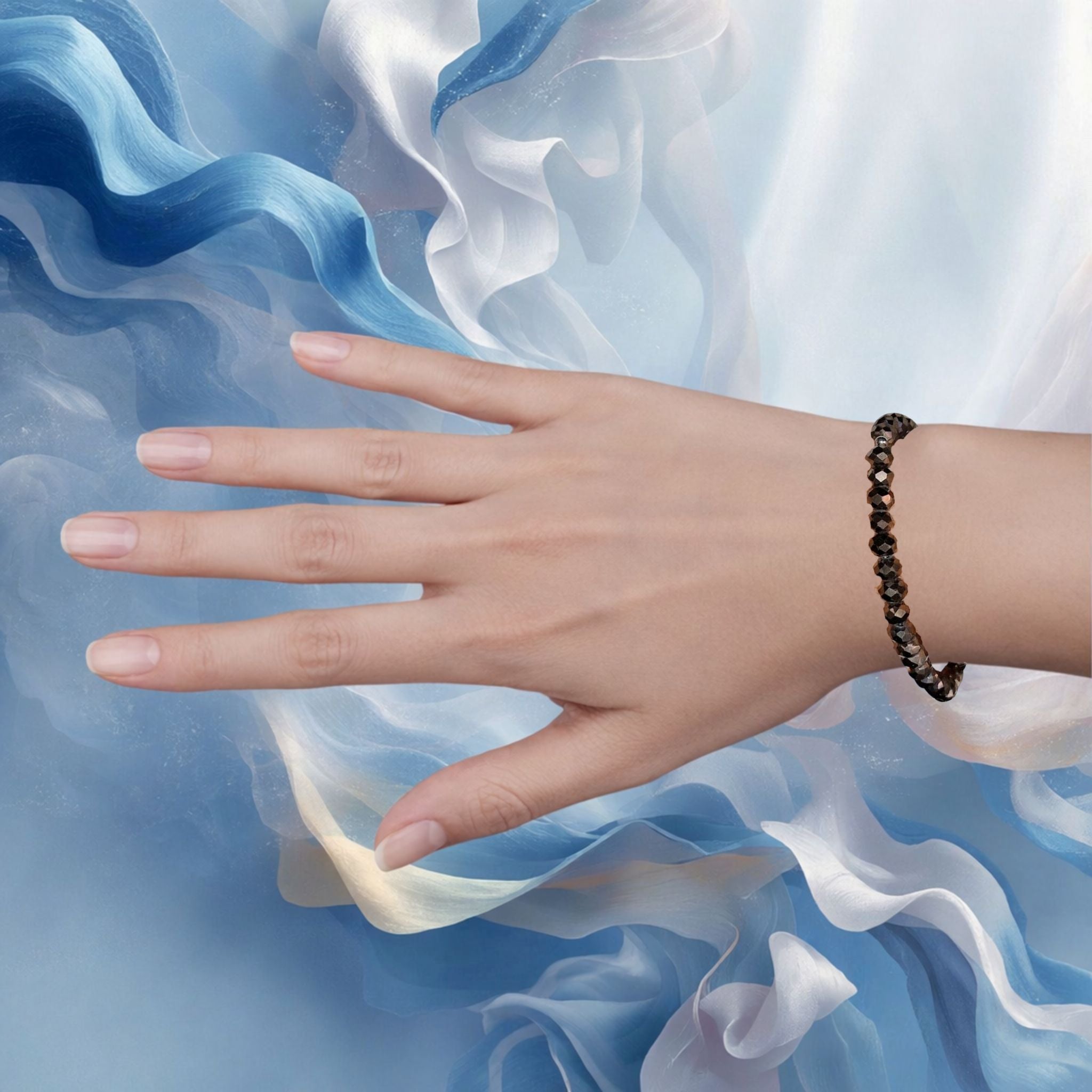 Bracelet Tocara - Cristal  Bronze Métallique Élastique - Art & Trésorts