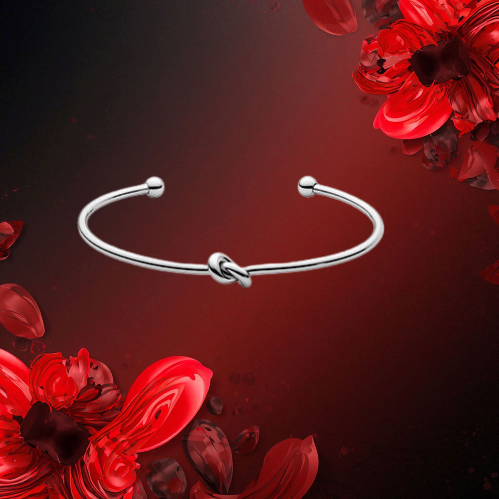 Bracelet Tocara Kai - Jonc Nœud Acier Inoxydable Ajustable - Art & Trésorts