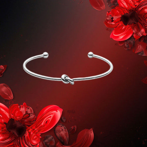 Bracelet Tocara Kai - Jonc Nœud Acier Inoxydable Ajustable - Art & Trésorts