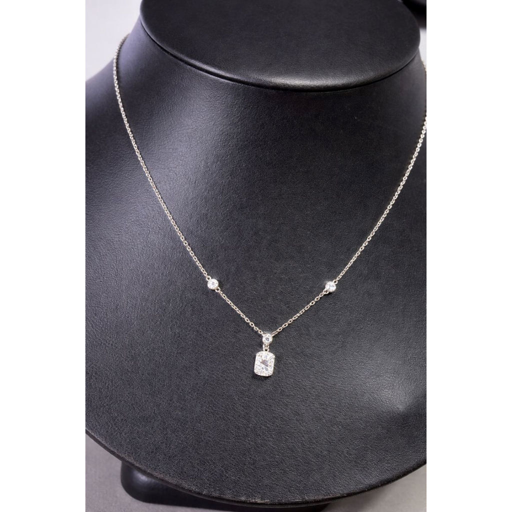 Collier Imani Pendentif Halo Rectangulaire DiAmi | Tocara - Art & Trésorts