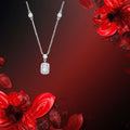 Collier Imani Pendentif Halo Rectangulaire DiAmi | Tocara - Art & Trésorts