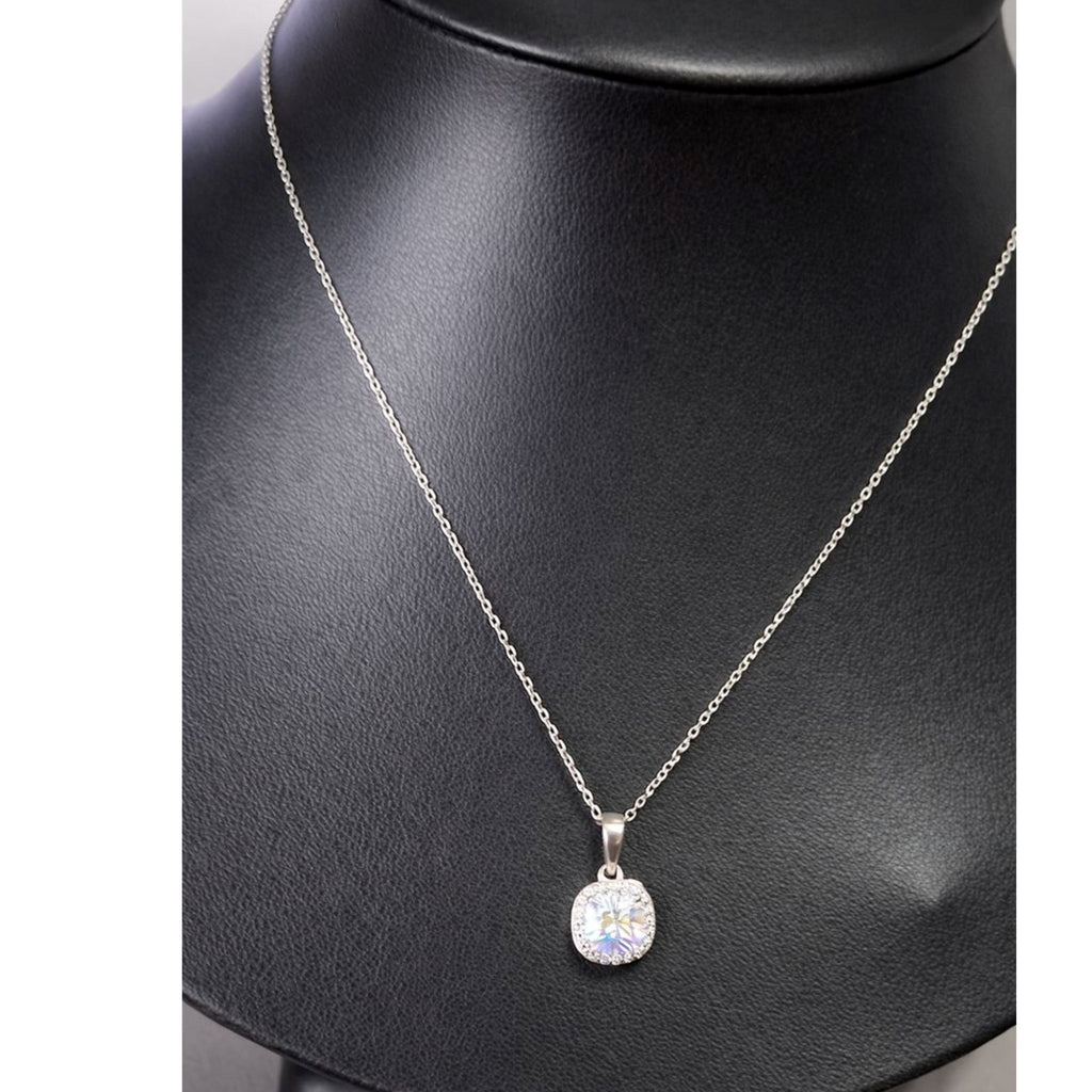 Collier Lucienne Pendentif Halo DiAmi Argent Sterling | Tocara - Art & Trésorts