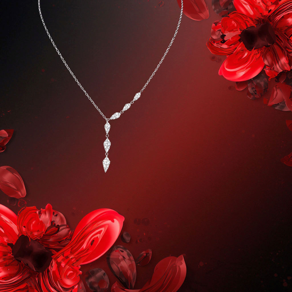 Collier Marlena Lariat DiAmi Marquise Argent Sterling | Tocara - Art & Trésorts