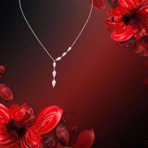 Collier Marlena Lariat DiAmi Marquise Argent Sterling | Tocara - Art & Trésorts