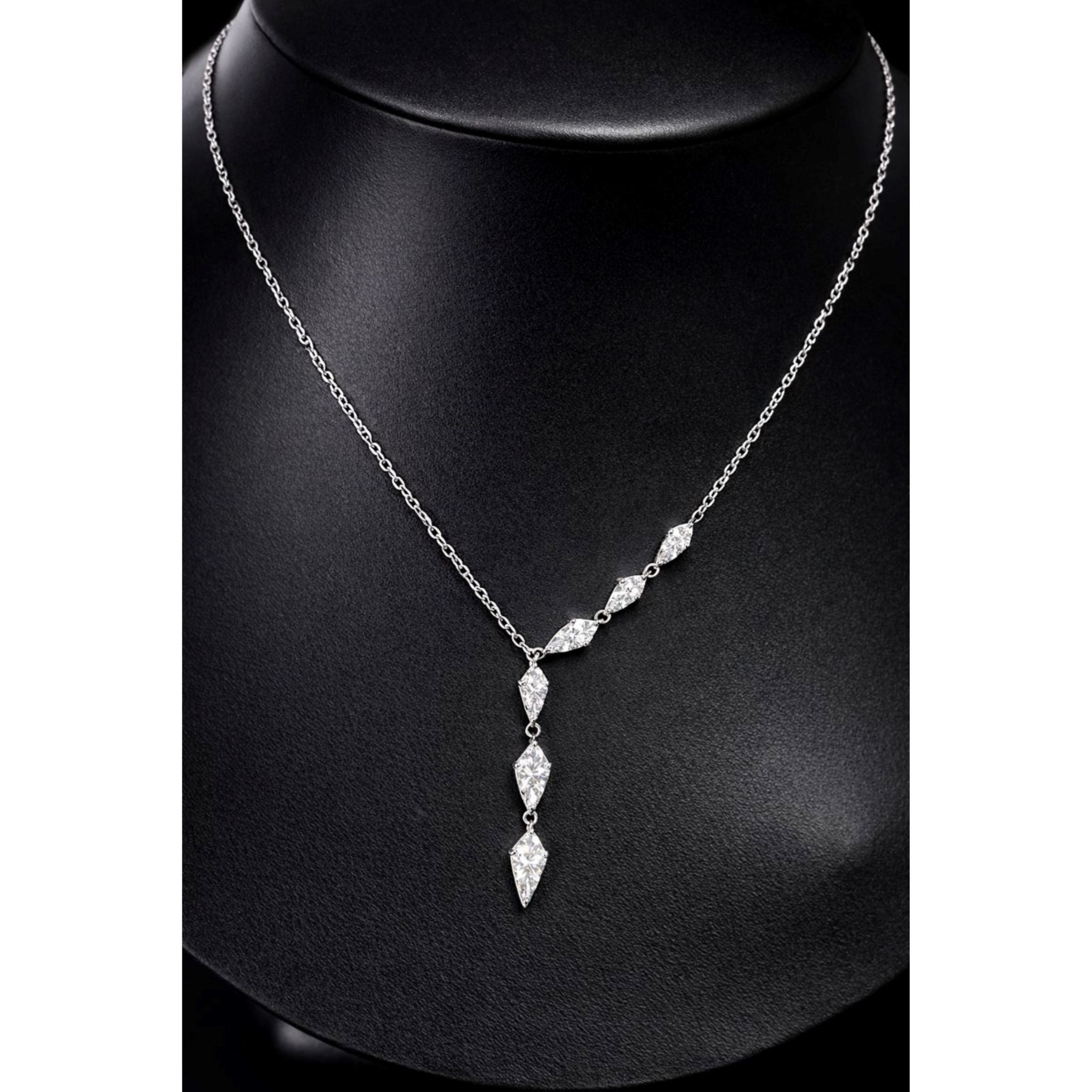 Collier Marlena Lariat DiAmi Marquise Argent Sterling | Tocara - Art & Trésorts