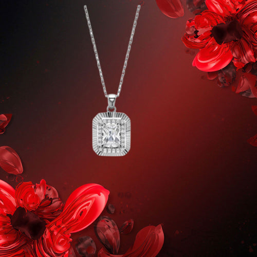 Collier Lucienne Pendentif Halo DiAmi Argent Sterling | Tocara - Art & Trésorts