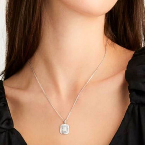 Collier Lucienne Pendentif Halo DiAmi Argent Sterling | Tocara - Art & Trésorts