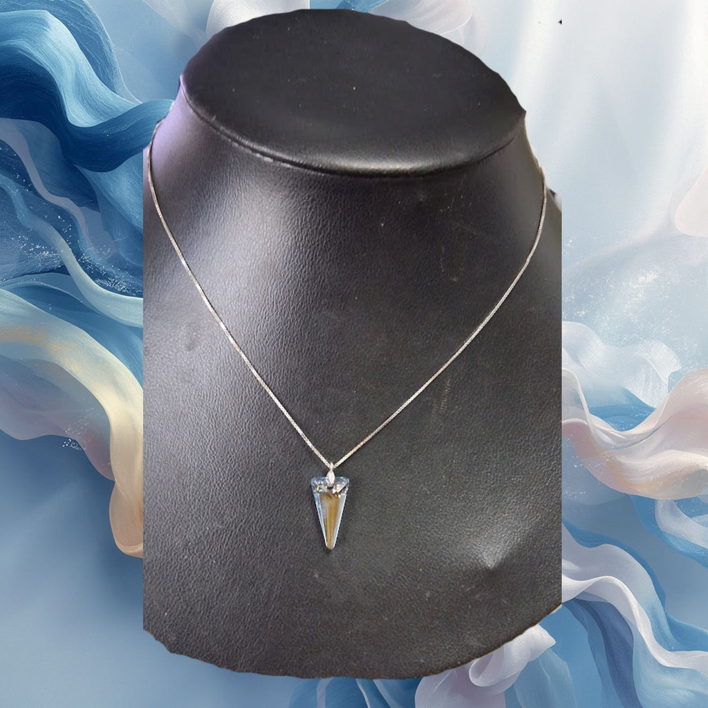 Collier Valérie Pendentif Triangle Cristal Argent Sterling | Tocara - Art & Trésorts