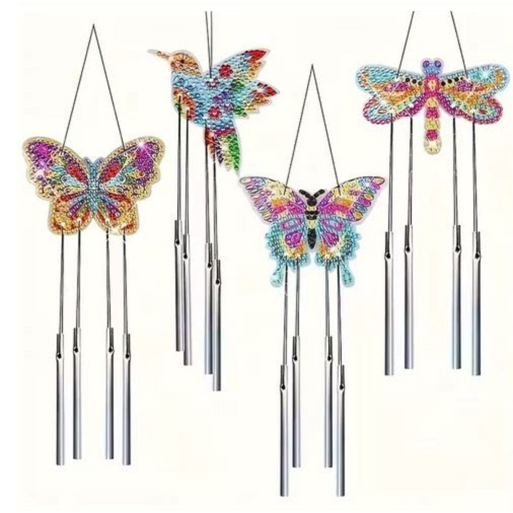 Diamond Painting 2D Carillon Papillons Libellule Colibri | Lot 4 - Art & Trésorts