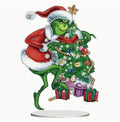 Diamond paintind 2D. Support acrylique grinch noël 17 par 24cm 