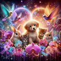 Diamond Painting Animaux Célestes 40x40 - Art & Trésorts