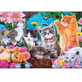 Kit diamond painting chatons jardin fleuri 30 par 40cm. Diamants ronds