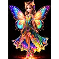 Diamond Painting Fée Papillon Lumineuse Colorée 30x40cm - Art & Trésorts