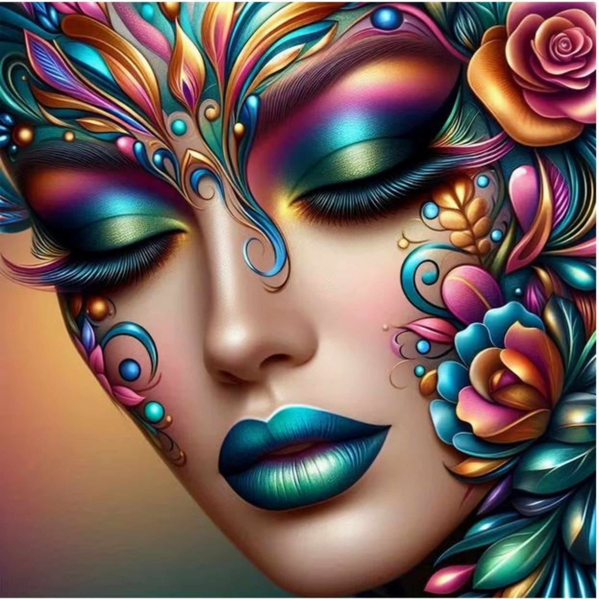 Diamond Painting Femme Art Déco 30x30 - Art & Trésorts