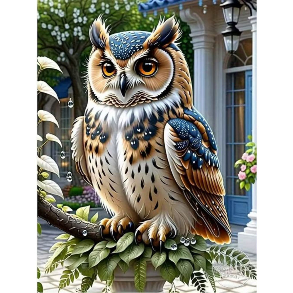 Diamond Painting Hibou Majestueux 30x40 - Art & Trésorts