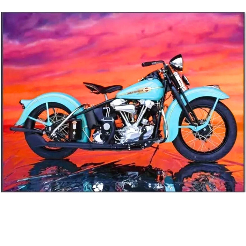 Diamond Painting Moto Vintage 40x50 - Art & Trésorts