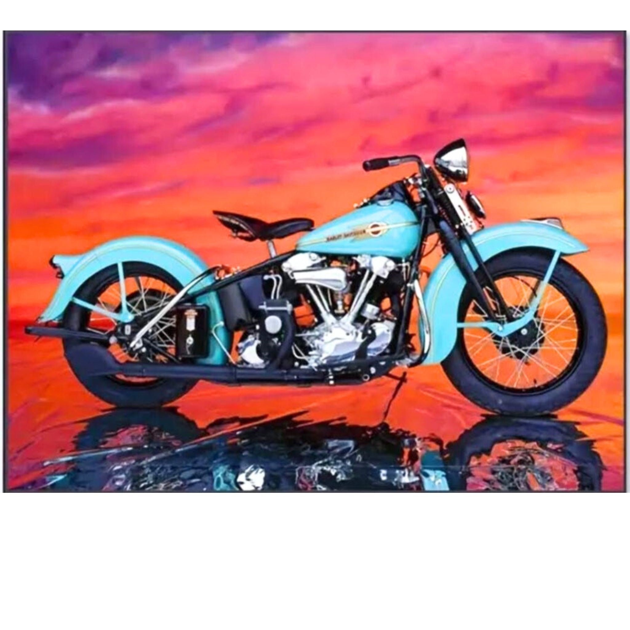 Diamond Painting Moto Vintage 40x50 - Art & Trésorts
