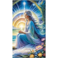Kit diamond painting ange lotus célestes 40 par 70cm. Diamants ronds
