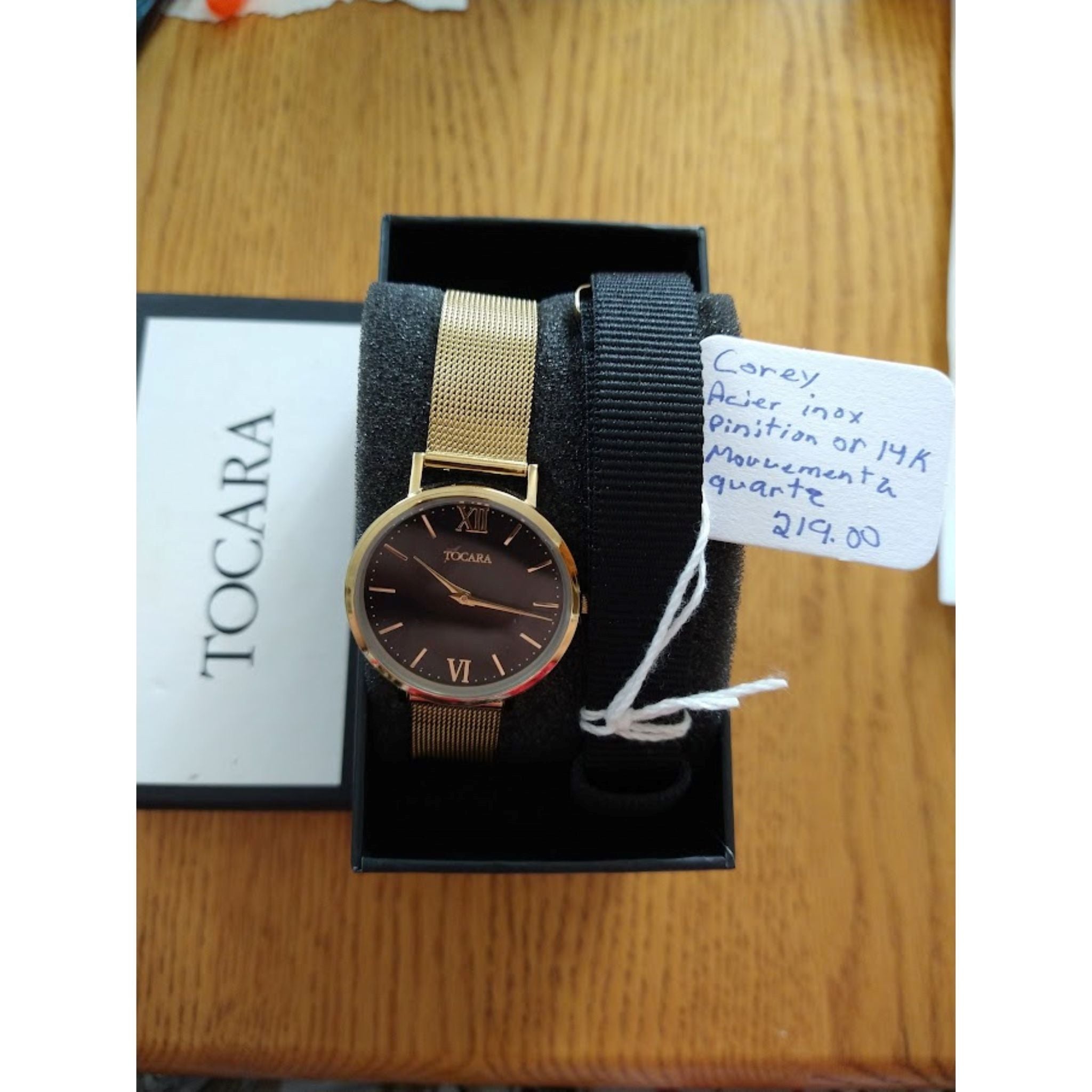 Montre Tocara Corey | Finition Or 14K | Boîtier 32mm - Art & Trésorts