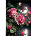 Diamond Painting Roses Pleine Lune 30x40 - Art & Trésorts